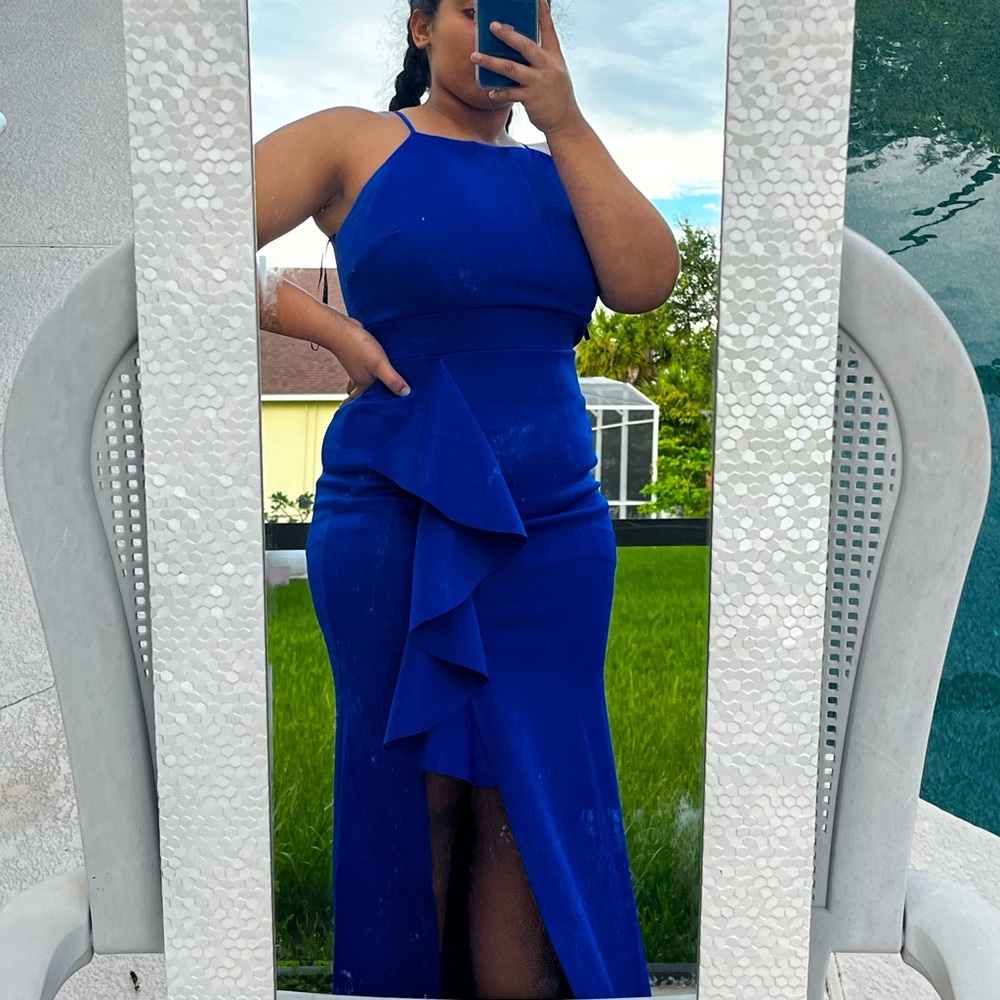 Long blue dress size medium
